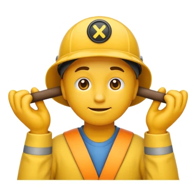 emoji boudeur contrarié avec bras croisés, style emoji classique sticker