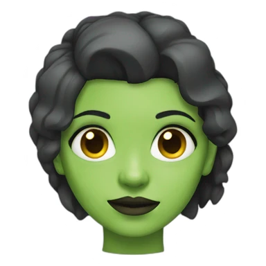 Female frankenstein with scars sticker