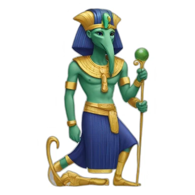 thoth god sticker