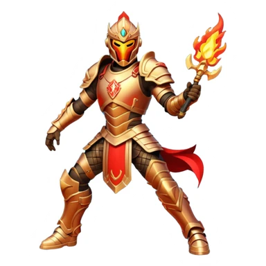 fire armored warrior sticker