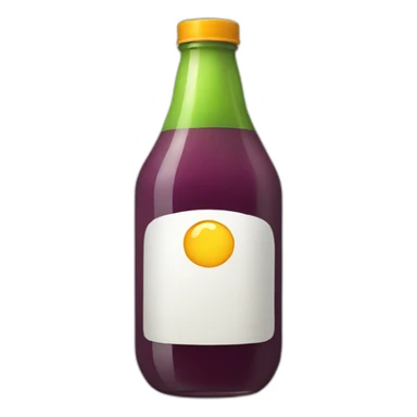 A bottle of juice sticker