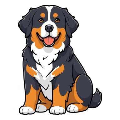Bernese mountain dog  sticker