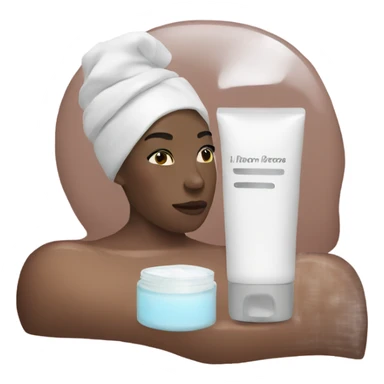 Skincare night sticker