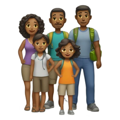 travel family sticker