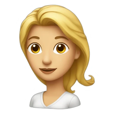 Une femme sur un chat sticker