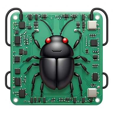 Circuit board bugs sticker