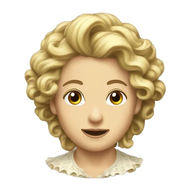 Creat a rococo emoji sticker