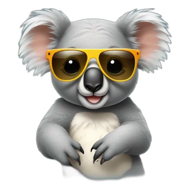 koala wearing sunglasses sticker