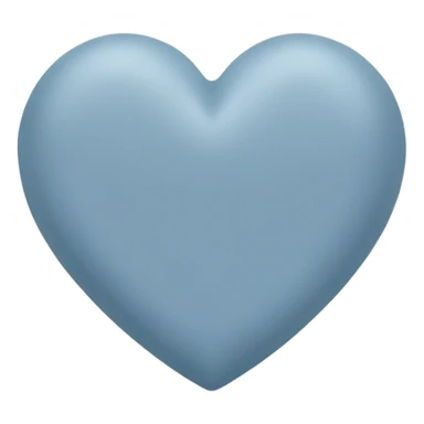 Dusty blue heart sticker