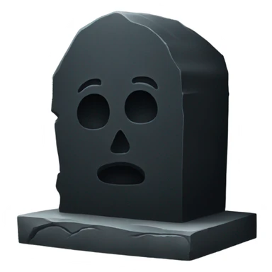 Black grave sticker