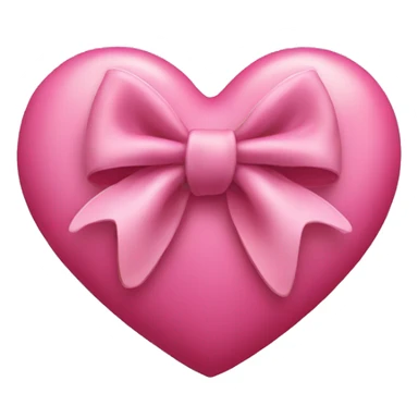 heart bow sticker
