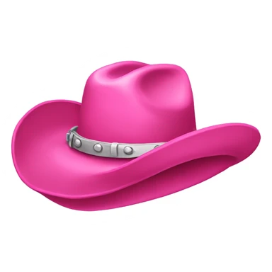 Pink cowboy hat  sticker