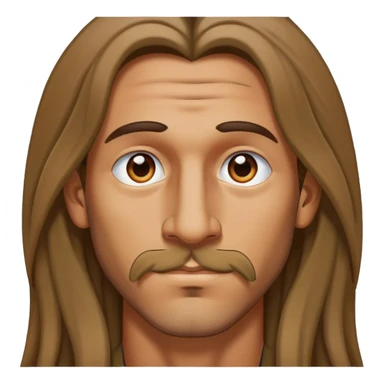 Ein Mann mit langen Haaren und einen Nasenpiercing  sticker