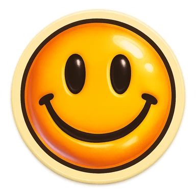 Remove the background and make it transparent, keep the emoji style and expression unchanged in retro stickers style. sticker