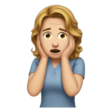 pam beesly crying sticker