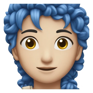 una rosa azul con espinas sticker