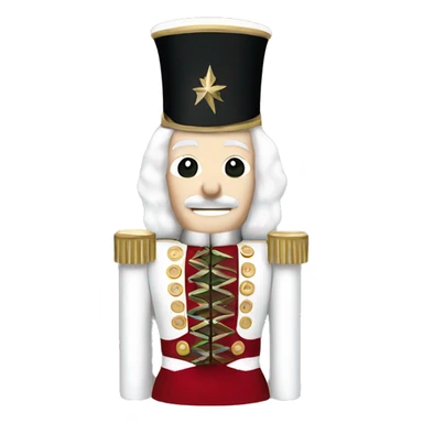 White Christmas Nutcracker  sticker