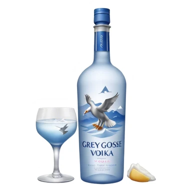 Grey Goose Vodka Bottle sticker