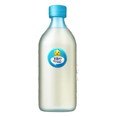 Bottle of baby oil sticker