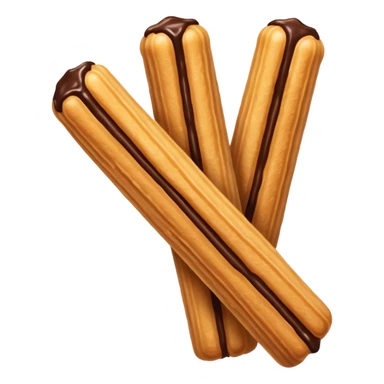 Churro sticks with drizzles of chocolate  sticker
