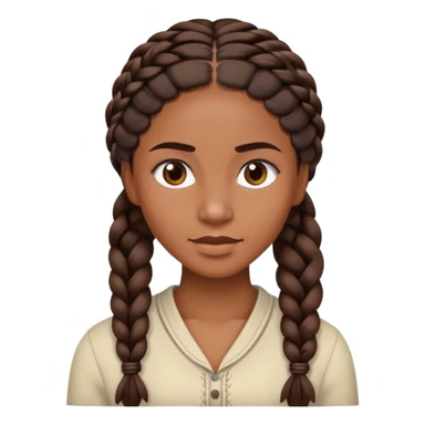 Chocan con trenzas sticker