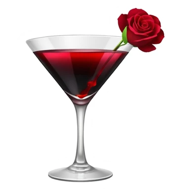 🍸+🍹🖤+🌹 (the liquid is black)  sticker