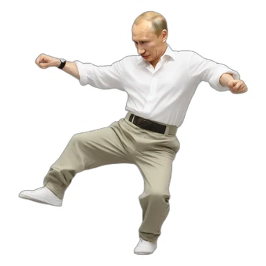 Putin breakdance sticker