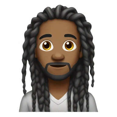 chill guy with dreadlocs sticker