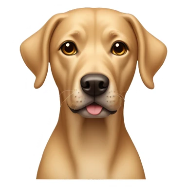 Realistic tan lab mix dog  sticker