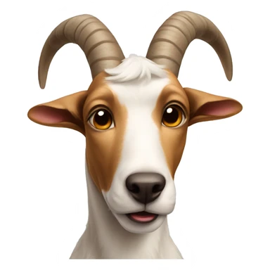 mix between a dog and a goat sticker