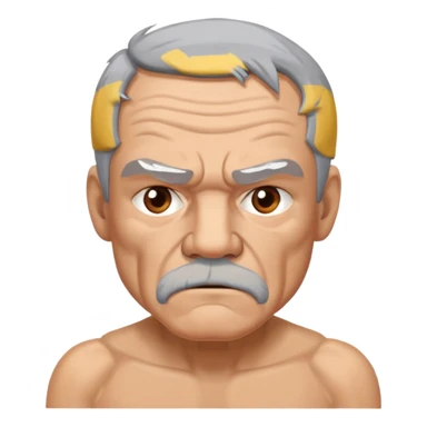 Old man boxer sticker