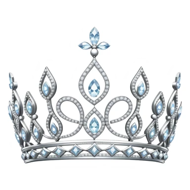 Diamond princess tiara sticker