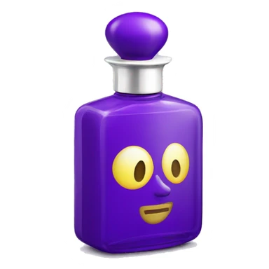 Purple perfume with white cap long cylinder sol de Janeiro 59 sticker