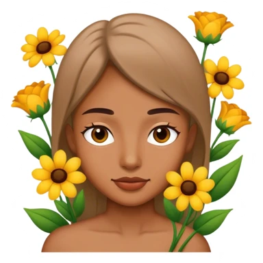Have a good day with flowers sticker