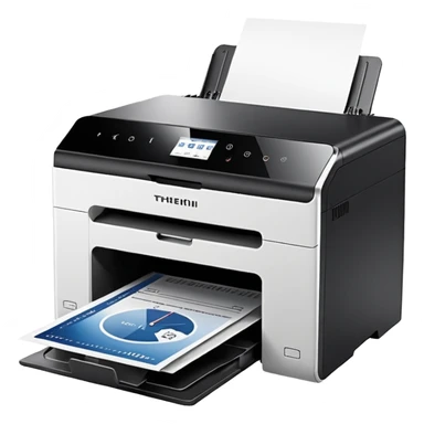 Техническая Картинка удаление принтера из системы, на ней должен быть изображен принтер с красным крестиком sticker