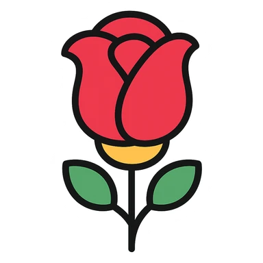 a rose sticker