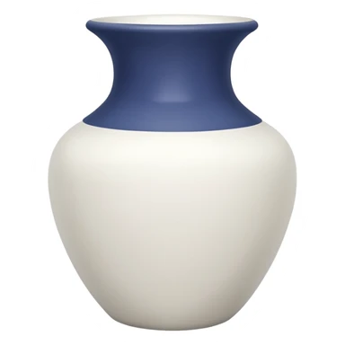 vaso branco sem flores e desenhos sticker