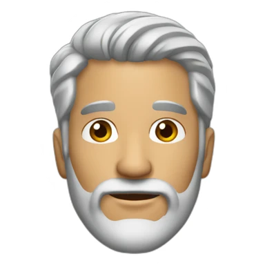 latin man with some gray hairs and beard sticker