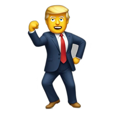 Donald Trump qui danse sticker