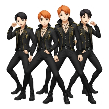 Rumi Mira Zoey Jinu Abby Saja Baby Saja From K-pop Demon Hunters Saja Boys & Hunters/X sticker