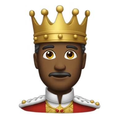 King whit man sticker