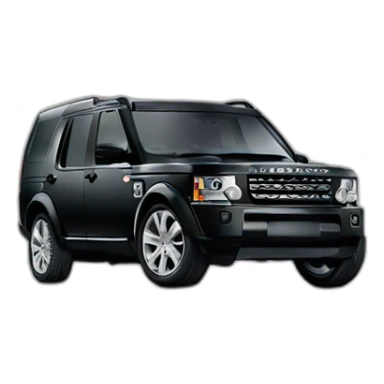 Land Rover Discovery 3 black color sticker