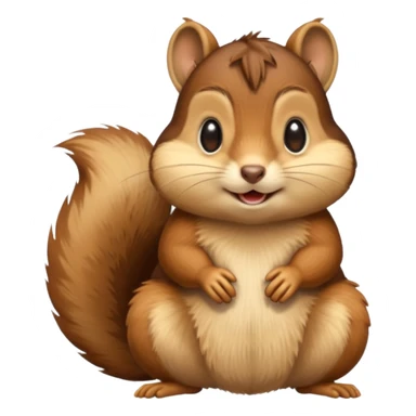 chipmunk with cheeks full sticker