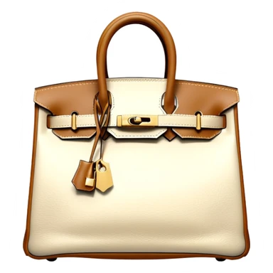 hermes birkin cream color bag sticker