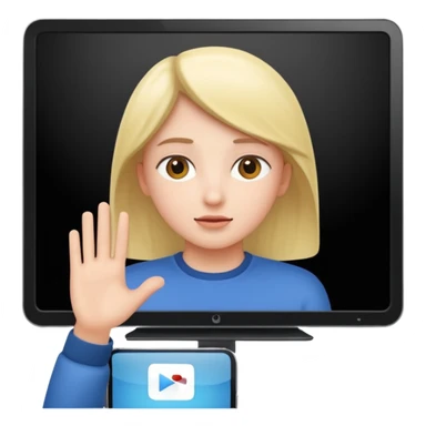 watch video on large screen sticker