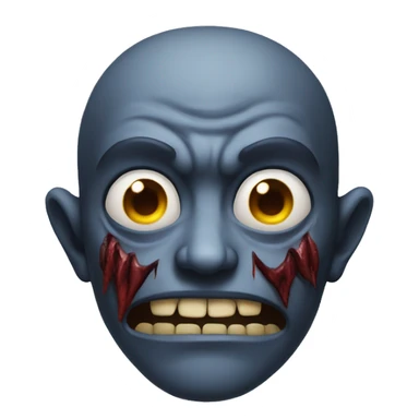 demon face horror uncanny sticker