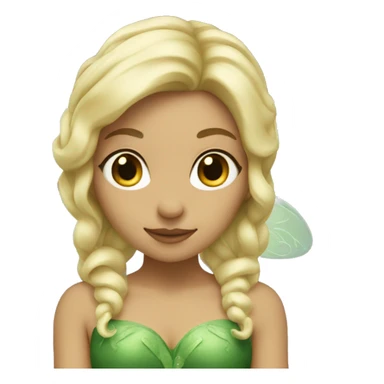 Green fairy with blonde hair sticker