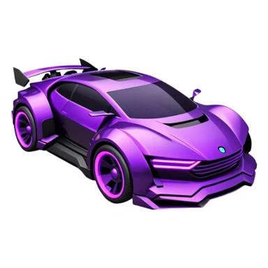 futuristic black and purple cyberpunk car sticker
