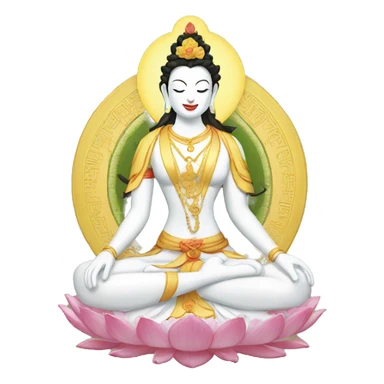 White Tara sticker