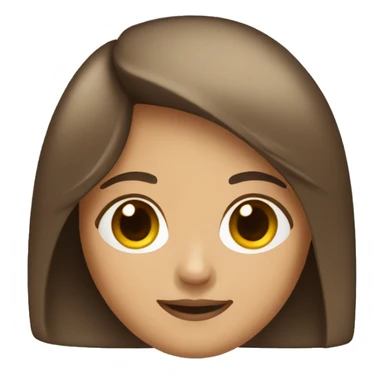 brown hair optimistic woman with bob haircut sticker